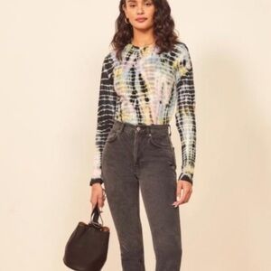Reformation Jeans Eddie Tie Dye Top